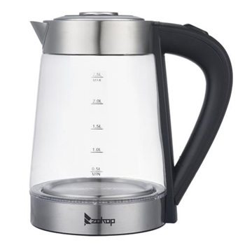 【Old Code:54541827】ZOKOP HD-250 110V 1200W 2.5L Electric Kettle with Blue Glass