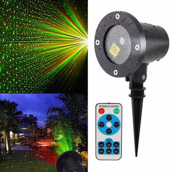 Christmas Laser R&G LED Projector Light Moving Outdoor Landscape Stage Xmas Lamp