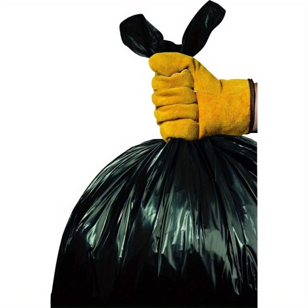 Plastics 20-25 Gallon Trash Bags (1.6 MIL - 100PCS) 23" x 35" - Large Heavy Duty Can Liners - Plastic Black Garbage Bags for Lawn, Leaf, Contractor, Yard, Outdoor use