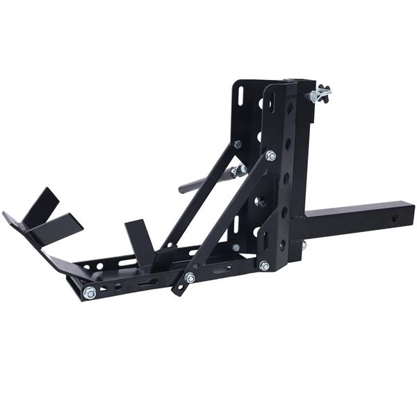 800LBS Motorcycle Trailer Hitch Scooter Hauler Mount Rack 2" Motorcycle Tow Carrier Receiver Heavy Duty Steel