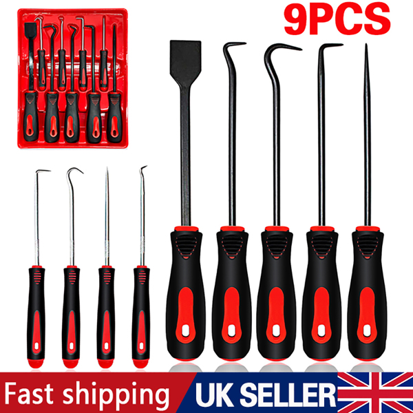 9PCS Profession Scraper Hook And Pick Tool Set O Ring Seal Removal Set&Mini Hook