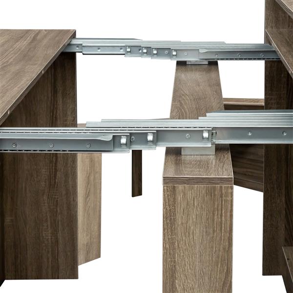 Modern Extendable Dining Table with Storage