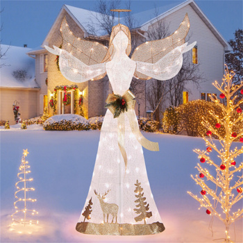 5-foot Christmas angel with 100 warm white lights