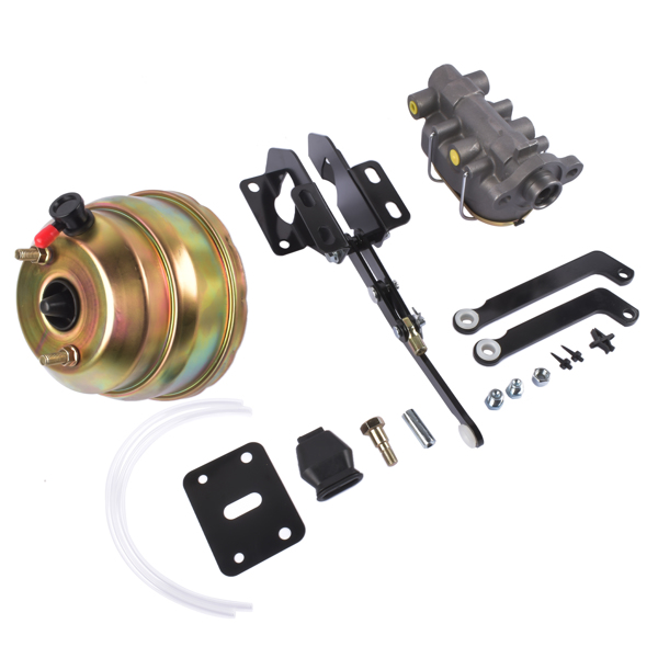 8" Dual Power Brake Booster Conversion Kit Disc Drum For Jeep CJ7 & CJ5 1974-86 PBUJ7486 PBUJ7486D