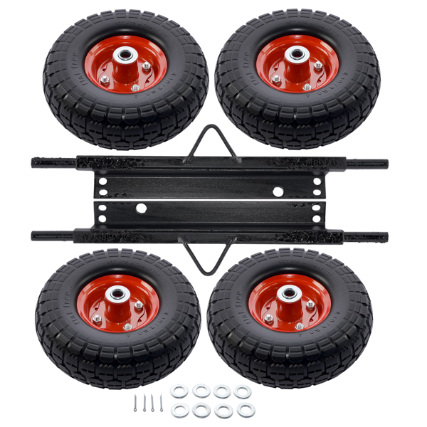 Wheel Kit for Honda Generator EU3000is Solid Never Flat Tires All Terrain