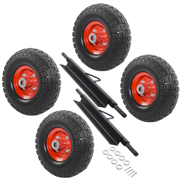 Wheel Kit for Honda Generator EU3000is Solid Never Flat Tires All Terrain