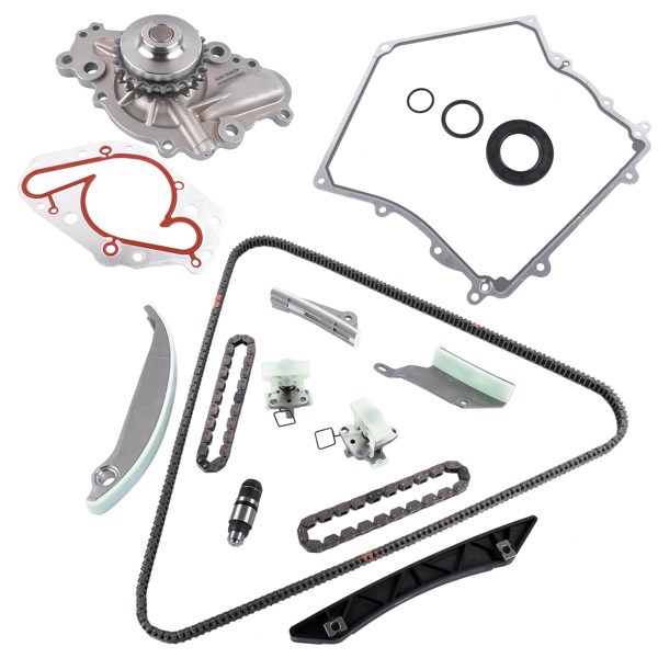 Timing Chain Water Pump Kit for 08-10 Chrysler Sebring 300 Dodge Avenger Charger 4892349AA 4663674AF, 4792443AB 68137973AA 4892350AA 4892351AA TCS45035 4892425AA