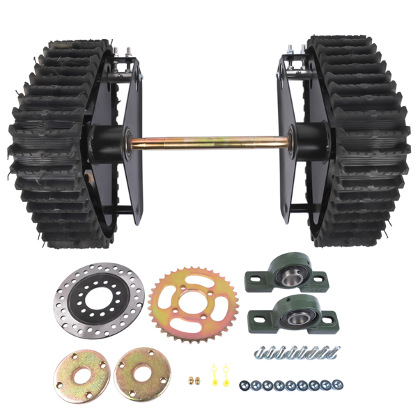 Rear Axle Track Assembly Kit For Gasoline Motor Snowmobile Mountain Motorcycle