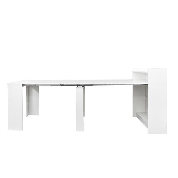 Modern Extendable Dining Table with Storage