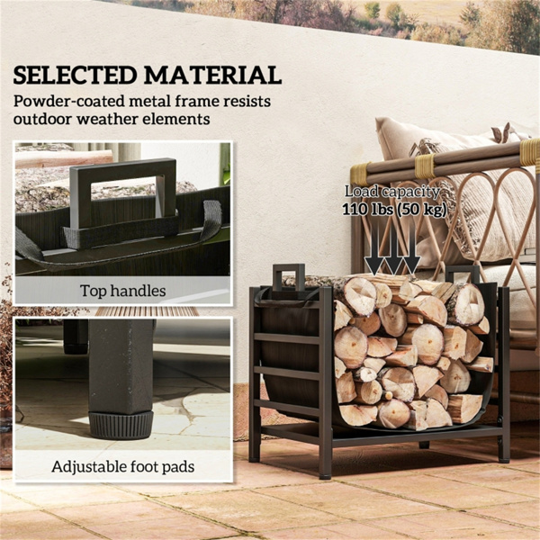 Firewood Rack、Heavy Duty Wood Storage Holder 