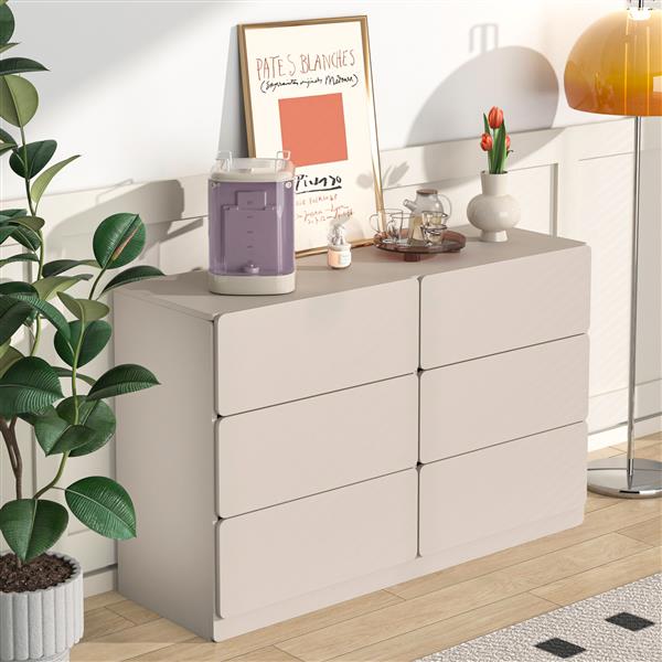 Drawer dresser cabinet,Sideboard,bar cabinet,Buffet server console,table storge cabinets,Flat out the corners of the drawers,six drawers,for Dining Room,Living Room,bedroom,Kitchen Hallway,Light Gray