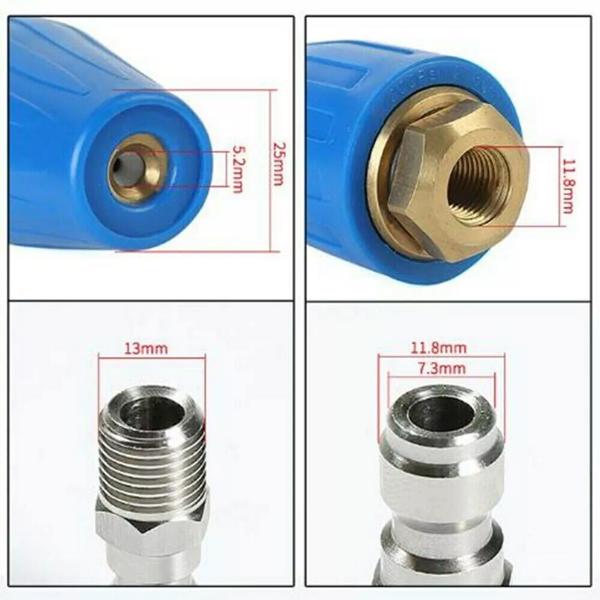 4000PSI High Pressure Washer Turbo Nozzle 360° Rotating Spray Tip 1/4" Tool NEW