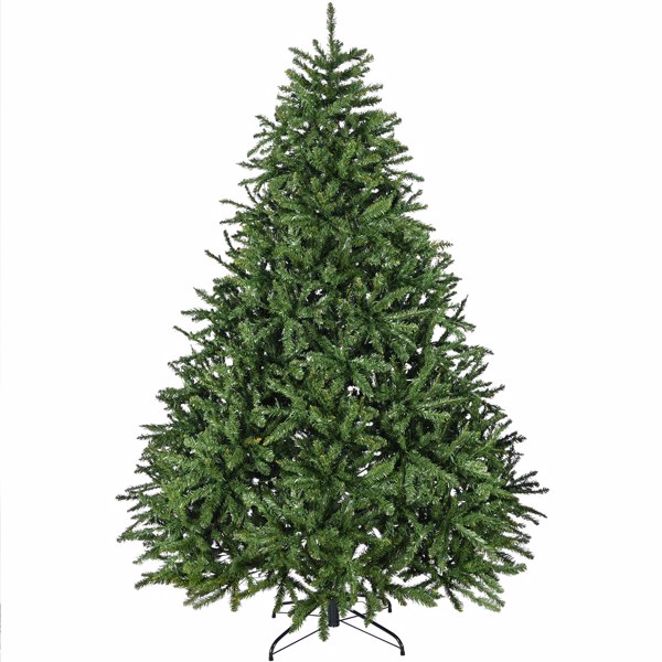 7ft Pre-Lit Artificial Holiday Christmas Tree for Home, Office,Party Decoration w/700 Warm White Lights, 2231 Branch Tips, Easy Assembly, Metal Hinges & Foldable Base 