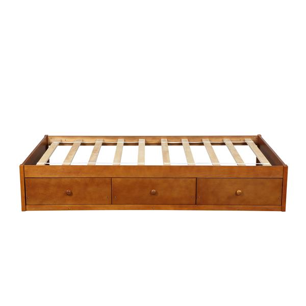 . Twin Size Platform Storage Bed with 3 Drawers