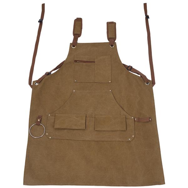 Long Heavy Duty  Canvas Tool Apron, Carpenter Aprons, Woodworking Aprons, Carpenters 16 Oz ,Fully Adjustable to Comfortably Fit Men and Women ,not waxed