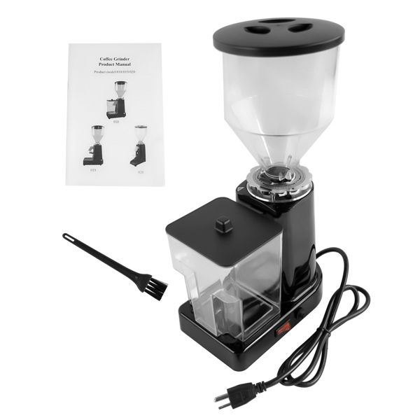 Black Electric Coffee Bean Grinder 35oz Flat Burr Coffee Grinder with 19 Grinding Settings