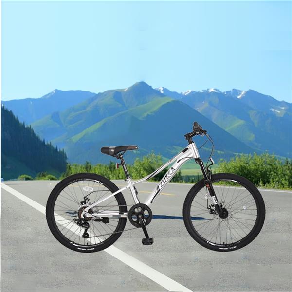 Mountain Bike for Girls and Boys  Mountain 24 inch 7-Speed bike