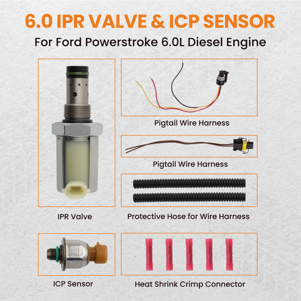 Fuel Pressure Regulator IPR & ICP Sensor for Ford 6.0L Powerstroke Diesel 03-10	