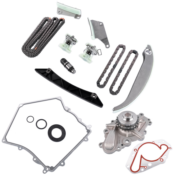 Timing Chain Water Pump Kit for 08-10 Chrysler Sebring 300 Dodge Avenger Charger 4892349AA 4663674AF, 4792443AB 68137973AA 4892350AA 4892351AA TCS45035 4892425AA