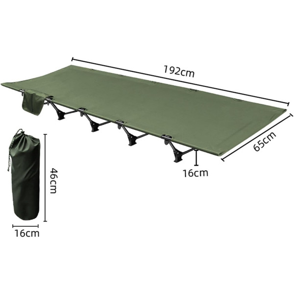 Ultralight Portable Folding Bed - Durable Aluminum Alloy Design for Seamless Camping, Hiking & Office Naps - Perfect Single Bed Solution for Outdoor Adventures