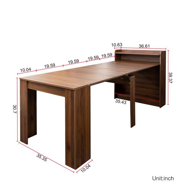 Modern Extendable Dining Table with Storage