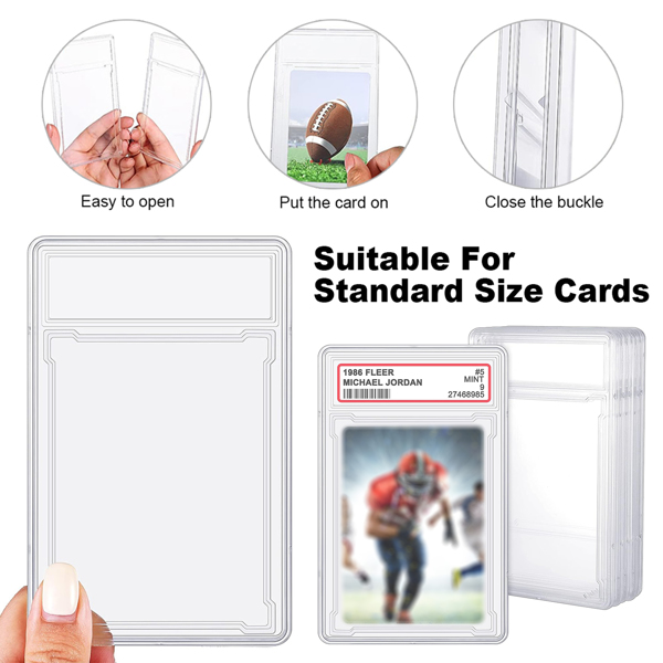 Graded Card Holder for PSA Style Slab for Trading Sports Cards Protector Case