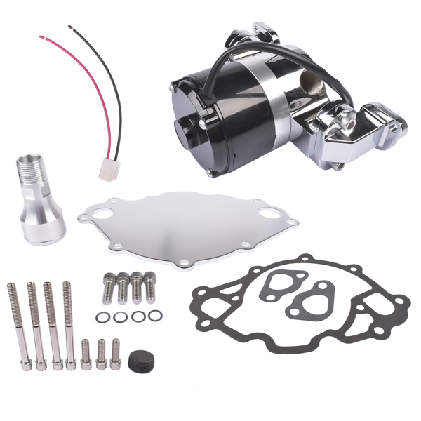 Electric Water Pump Kit Chrome for Small Block Ford 289 302 High Volume Flow