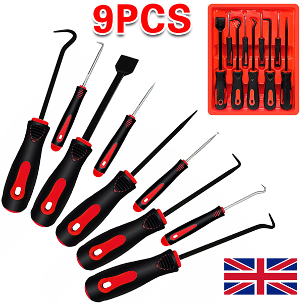 9PCS Profession Scraper Hook And Pick Tool Set O Ring Seal Removal Set&Mini Hook