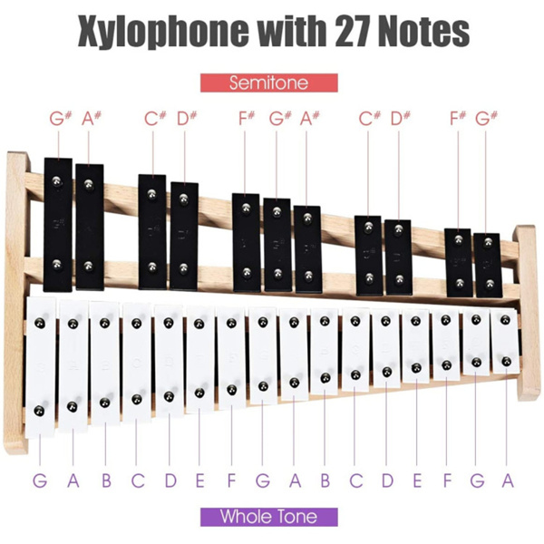 27 note percussion xylophone