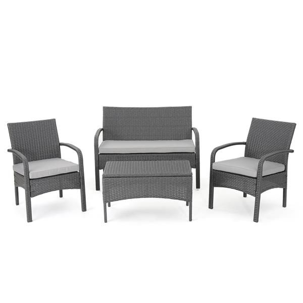 WICKER 4 PC CHAT SET