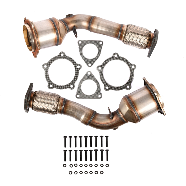 Front Left & Right Catalytic Converters for Porsche Cayenne 9P 4.8L V8 2007-2010