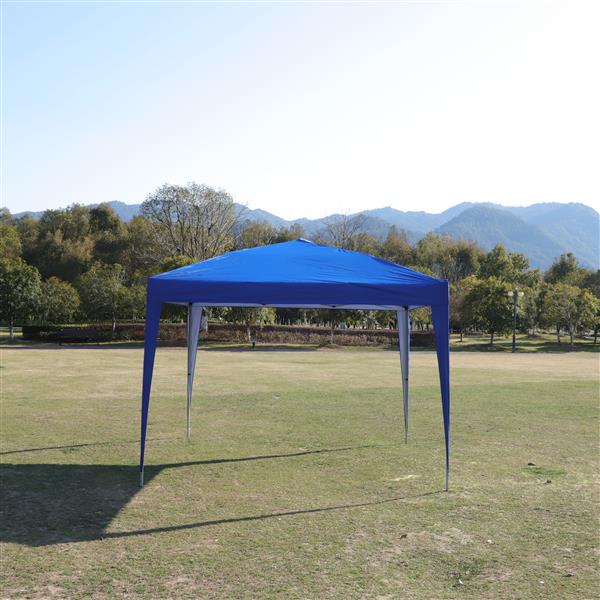 Outdoor 10x 10Ft Pop Up Gazebo Tent Canopy with 4pcs Weight sand bag,with Carry Bag-Blue