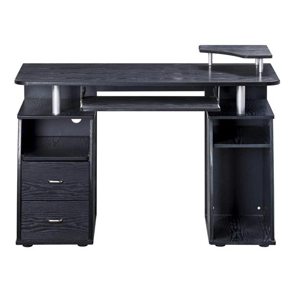 Complete Computer Workstation Desk With Storage, Espresso