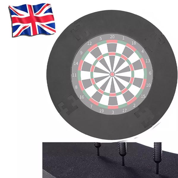 Winmau Protective Dartboard Darts Surround Wall Guard Protector Ring Plain Black