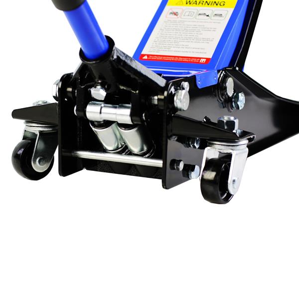 Hydraulic Low Profile and Steel Racing Floor Jack 3 Ton (6600 lb) Capacity,  with Dual Piston Quick Lift Pump, Blue Lifting range 3.3"-18.5"