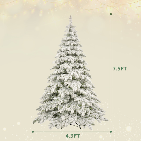 7.5ft Artificial Christmas Tree with 400 LED Lights and 1050 Bendable Branches, Christmas Tree Holiday Decoration, Creative Decorated Trees, Xmas Tree Christmas Decorations 