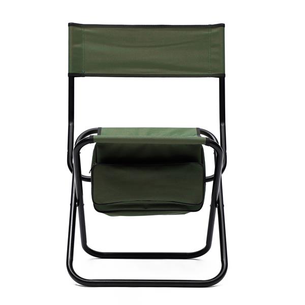 2-piece Folding Outdoor Chair with Storage Bag, Portable Chair for indoor, Outdoor Camping, Picnics and Fishing,Green