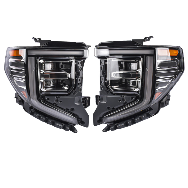 2Pcs LED Headlamp LH & RH for GMC Sierra 1500 Denali, Denali Ultimate, SLT 2022-2024 85604120, 85604119