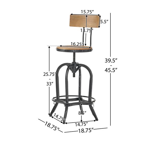 BARSTOOL WITH FIR WOOD