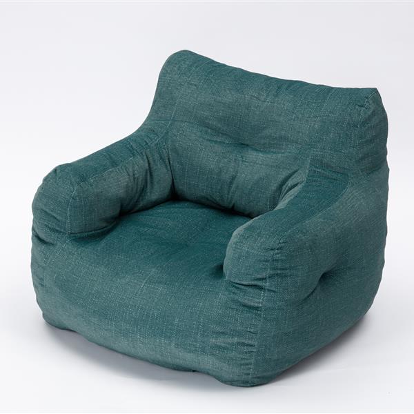 010-Soft Velvet Fabric Bean Bag Chair Filled With Memory Sponge,Green