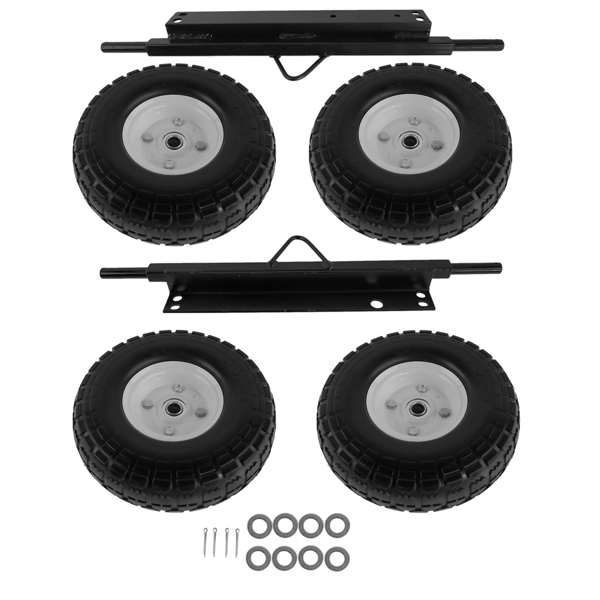 Wheel Kit for Honda Generator EU3000is Solid Never Flat Tires All Terrain 06423-ZS9-020AH