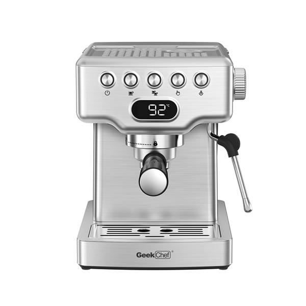 Espresso Machine,20 bar espresso machine with milk frother for latte,cappuccino,Machiato,for home espresso maker,1.8L Water Tank,Stainless Steel Complimentary ESE Filter Ban on Amazon, Temu