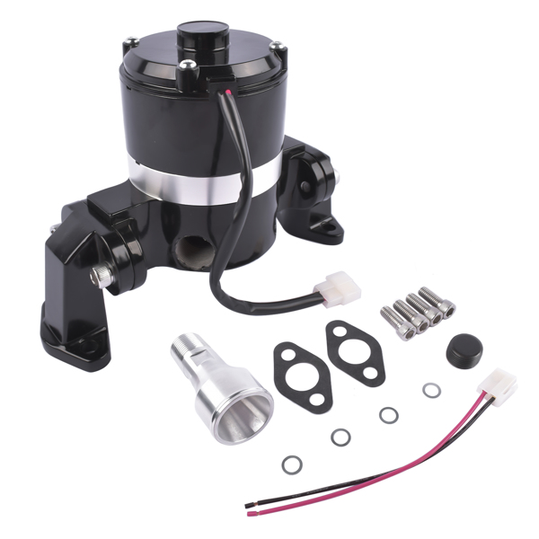 High Volume Flow Black Electric Water Pump Fits SBC Small Block Chevy 283 327 400 V8 8010BK