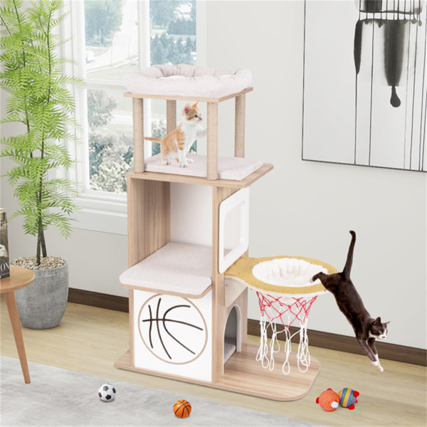 47 Inches Wooden Cat Condo 