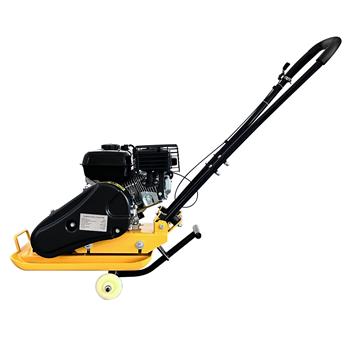 Plate Compactor Rammer, 6.5HP 196cc Gas Engine 5488 VPM 2500 LBS Compaction Force, 21 x 14 inch Plate, Ground Compactors for Paving Landscaping Sidewalk Patio, EPA Compliant