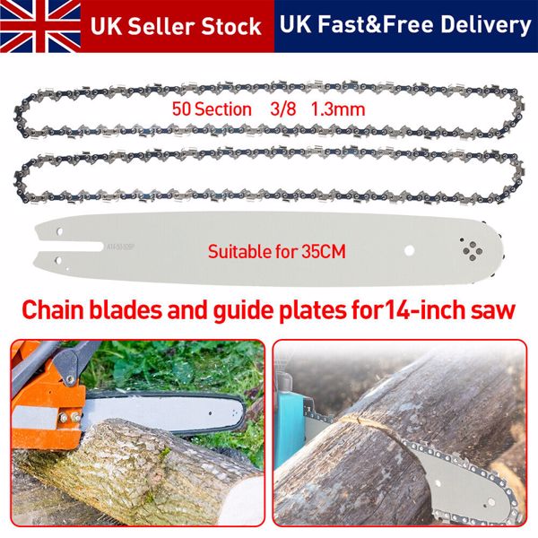 14" 35cm Guide Bar & 2 Chains Fits STIHL 017 MS170 MS171 Chainsaw Parts