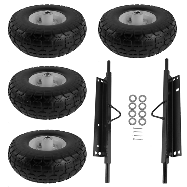 Wheel Kit for Honda Generator EU3000is Solid Never Flat Tires All Terrain 06423-ZS9-020AH