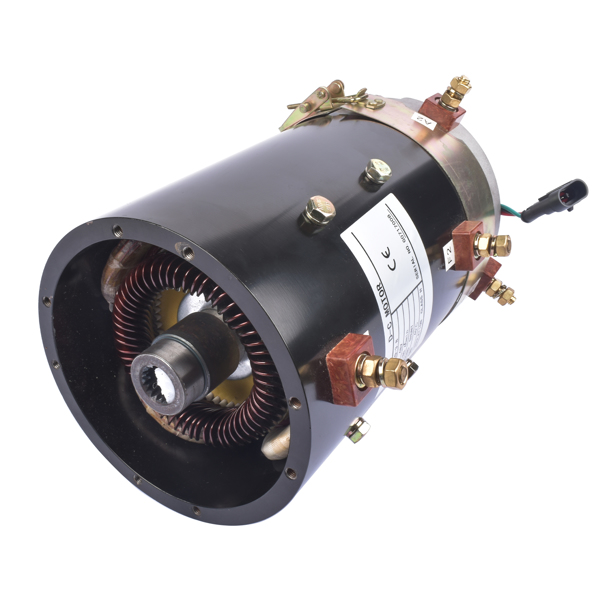 48 Volt 3.8KW Electric Motor For Golf Car XQ 19 Spline 5.0 HP w/Sensor 2MO170