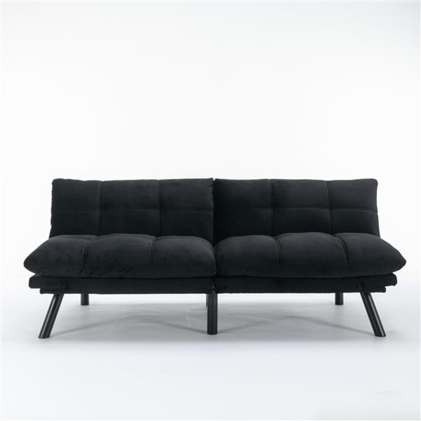 Black Convertible Folding Modern sofa Bed