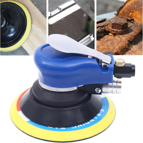 6" 10000-RPM High Rotating Speed Tool for Rust Removal Pneumatic polishing machine, Sanding and Fine Polishing of Iron, Wood, Plastic, Metal, Rubber, Stone, Marble